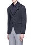 Front View - Click To Enlarge - ARMANI COLLEZIONI - Diamond quilted soft blazer