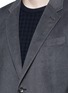 Detail View - Click To Enlarge - ARMANI COLLEZIONI - Notched lapel velvet blazer