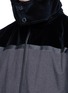 Detail View - Click To Enlarge - ARMANI COLLEZIONI - Velvet panel blouson jacket