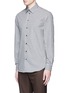 Front View - Click To Enlarge - ARMANI COLLEZIONI - Gingham check cotton shirt