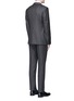 Back View - Click To Enlarge - ARMANI COLLEZIONI - Trend' windowpane check wool suit