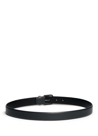 Back View - Click To Enlarge - ARMANI COLLEZIONI - Pebbled leather belt