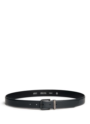 Main View - Click To Enlarge - ARMANI COLLEZIONI - Pebbled leather belt