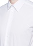 Detail View - Click To Enlarge - ARMANI COLLEZIONI - Slim fit stretch poplin shirt