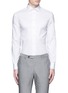 Main View - Click To Enlarge - ARMANI COLLEZIONI - Contrast shoulder cotton shirt