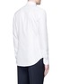 Back View - Click To Enlarge - ARMANI COLLEZIONI - Textured cotton tuxedo shirt