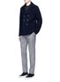 Figure View - Click To Enlarge - ARMANI COLLEZIONI - Slim fit long sleeve polo shirt