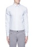 Main View - Click To Enlarge - ARMANI COLLEZIONI - Check grid cotton shirt