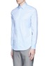 Front View - Click To Enlarge - ARMANI COLLEZIONI - Slim fit stretch poplin shirt