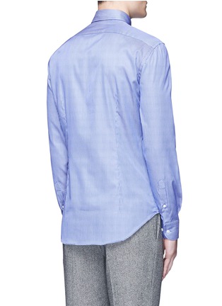 Back View - Click To Enlarge - ARMANI COLLEZIONI - Slim fit stripe cotton shirt