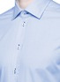 Detail View - Click To Enlarge - ARMANI COLLEZIONI - Contrast dobby stripe cotton shirt