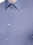 Detail View - Click To Enlarge - ARMANI COLLEZIONI - Diamond print cotton shirt