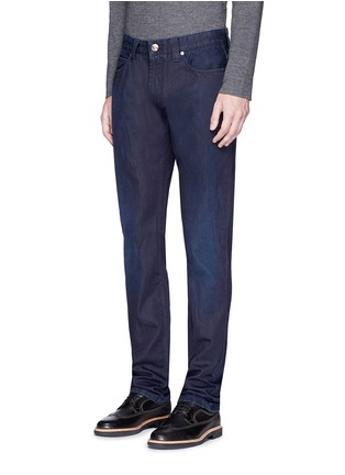 Front View - Click To Enlarge - ARMANI COLLEZIONI - Cotton blend jeans