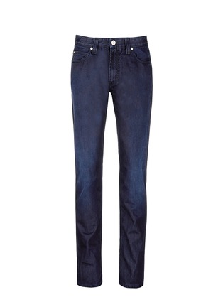 Main View - Click To Enlarge - ARMANI COLLEZIONI - Cotton blend jeans