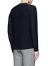 Back View - Click To Enlarge - ARMANI COLLEZIONI - Pinstripe cashmere sweater
