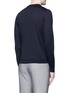 Back View - Click To Enlarge - ARMANI COLLEZIONI - Wool crew neck sweater