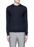 Main View - Click To Enlarge - ARMANI COLLEZIONI - Wool crew neck sweater