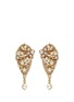 Main View - Click To Enlarge - MIRIAM HASKELL - Crystal glass pearl leaf filigree drop earrings