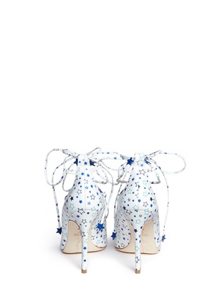 Back View - Click To Enlarge - ISA TAPIA - 'Puacz' star print nappa leather pumps