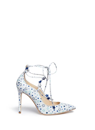 Main View - Click To Enlarge - ISA TAPIA - 'Puacz' star print nappa leather pumps