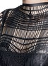 Detail View - Click To Enlarge - JINNNN - Made-to-Order<br/><br/>Lasercut leather lattice maxi dress
