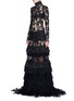 Figure View - Click To Enlarge - JINNNN - Made-to-Order<br/><br/>'Black Widow' vintage French lace gown