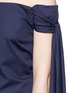 Detail View - Click To Enlarge - 72722 - 'Helicopter' long sash off-shoulder cotton poplin top