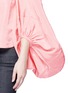 Detail View - Click To Enlarge - 72722 - Balloon sleeve silk faille off-shoulder top