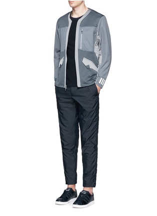 Figure View - Click To Enlarge - ADIDAS BY WHITE MOUNTAINEERING - Patchwork jersey jacket