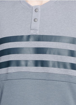 Detail View - Click To Enlarge - ADIDAS BY WHITE MOUNTAINEERING - Patchwork Henley shirt