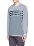 Front View - Click To Enlarge - ADIDAS BY WHITE MOUNTAINEERING - Patchwork Henley shirt