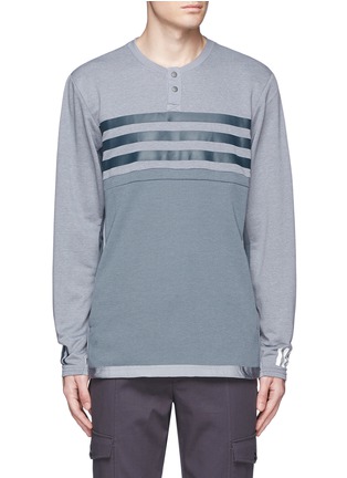 Main View - Click To Enlarge - ADIDAS BY WHITE MOUNTAINEERING - Patchwork Henley shirt
