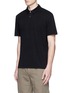 Front View - Click To Enlarge - JAMES PERSE - Sueded Supima® cotton jersey polo shirt