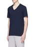 Front View - Click To Enlarge - JAMES PERSE - V-neck cotton slub jersey T-shirt
