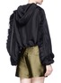 Back View - Click To Enlarge - 3.1 PHILLIP LIM - Ruffle sleeve cropped silk anorak