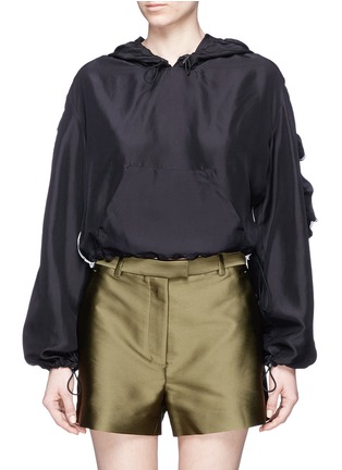 Main View - Click To Enlarge - 3.1 PHILLIP LIM - Ruffle sleeve cropped silk anorak