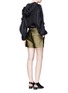 Figure View - Click To Enlarge - 3.1 PHILLIP LIM - Ruffle sleeve cropped silk anorak