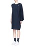 Figure View - Click To Enlarge - ADIDAS X HYKE - 'HY Asymtry Big' jersey dress