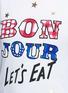 Detail View - Click To Enlarge - ÊTRE CÉCILE - 'Bonjour' mix embroidery print jersey T-shirt
