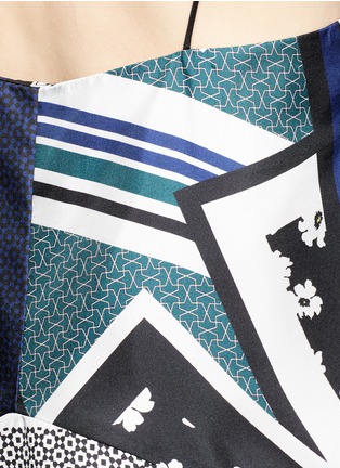 Detail View - Click To Enlarge - 72723 - Scarf colourblock print camisole