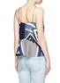 Back View - Click To Enlarge - 72723 - Scarf colourblock print camisole