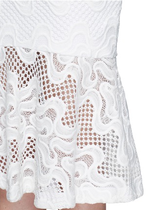 Detail View - Click To Enlarge - 72723 - Squiggle embroidery lace flute skirt