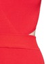 Detail View - Click To Enlarge - 72723 - Crisscross wrap front cutout back knit midi dress
