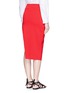 Back View - Click To Enlarge - 72723 - Asymmetric double-layer knit pencil skirt