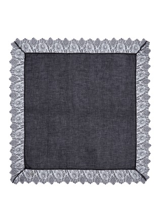 Main View - Click To Enlarge - FALIERO SARTI - 'Manu' lace border virgin wool blend scarf