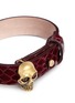 Detail View - Click To Enlarge - ALEXANDER MCQUEEN - Skull snakeskin bracelet