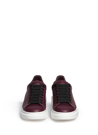 Figure View - Click To Enlarge - ALEXANDER MCQUEEN - Chunky outsole leather sneakers