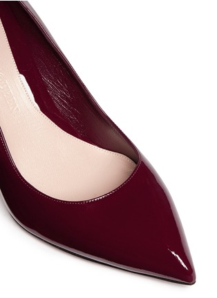 Detail View - Click To Enlarge - ALEXANDER MCQUEEN - Polished patent leather pumps