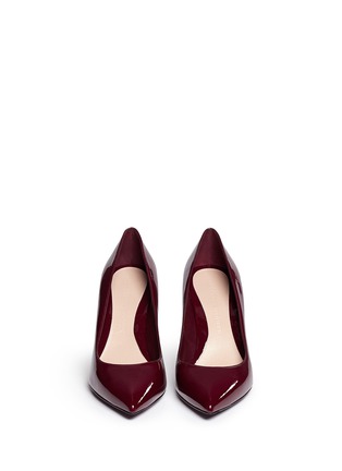 Figure View - Click To Enlarge - ALEXANDER MCQUEEN - Polished patent leather pumps