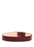 Back View - Click To Enlarge - ALEXANDER MCQUEEN - Leather buckle belt